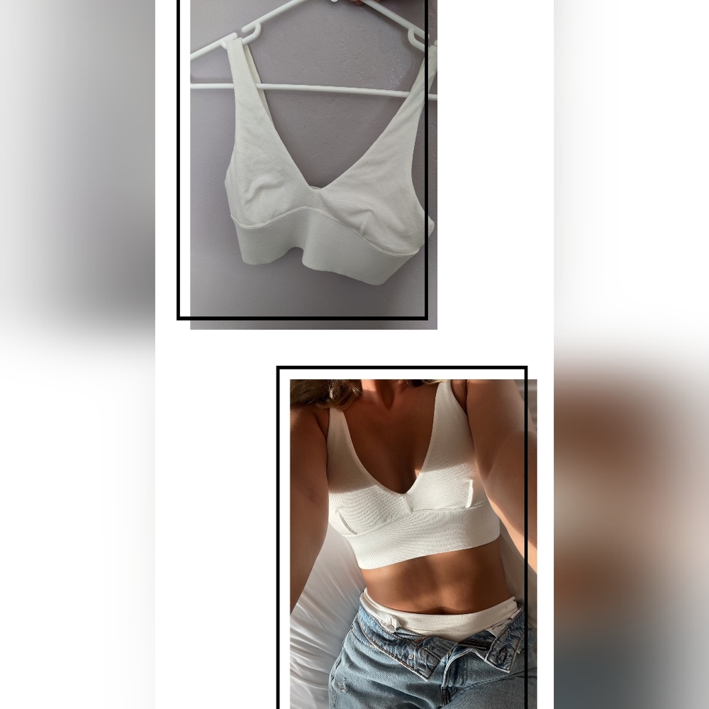 Parade Lush Sculpt Plunge Longline Bralette | Lush Rib - Brand New